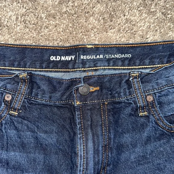 MENS 34X32 DARK WASH OLD NAVY JEANS - Picture 3 of 5